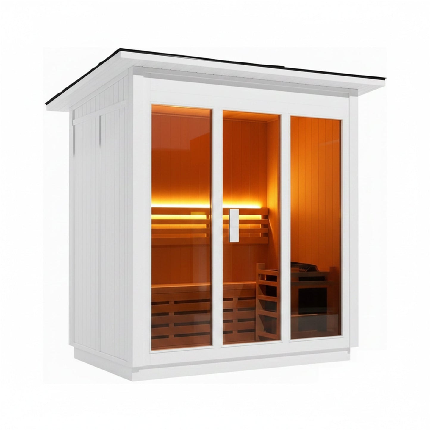 Custom 4-Person Outdoor Cedar Steam Sauna