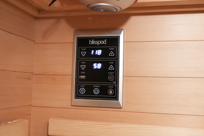 Blisspod Vienna RED Full Spectrum Corner Infrared Sauna (4-5 Person)