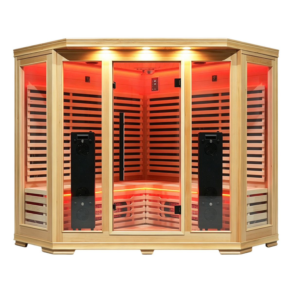 Blisspod Vienna RED Full Spectrum Corner Infrared Sauna (4-5 Person)