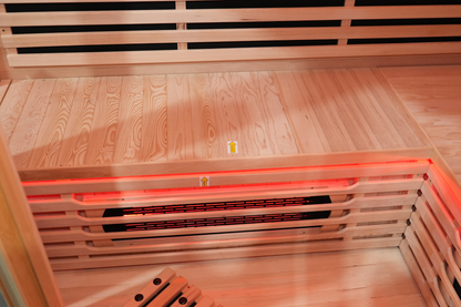 Blisspod Vienna RED Full Spectrum Corner Infrared Sauna (4-5 Person)