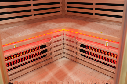 Blisspod Vienna RED Full Spectrum Corner Infrared Sauna (4-5 Person)