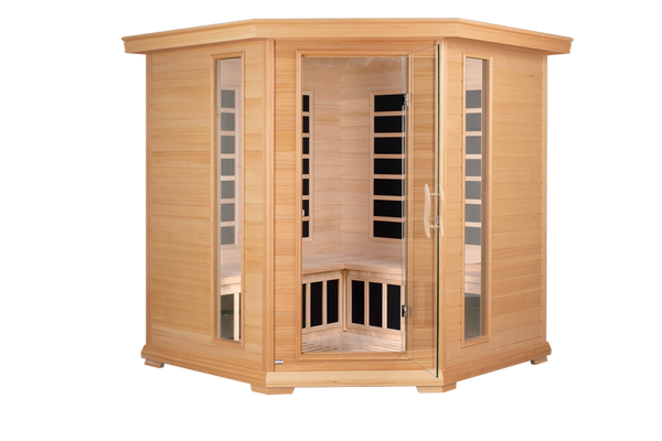 Blisspod Vienna Series 4-to-5 Person Corner Far Infrared Sauna