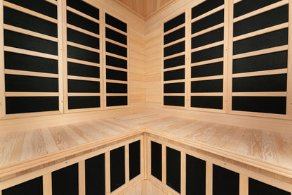 Blisspod Vienna Series 4-to-5 Person Corner Far Infrared Sauna
