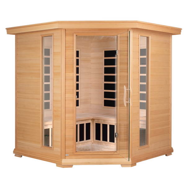 Blisspod Vienna Series 4-to-5 Person Corner Far Infrared Sauna