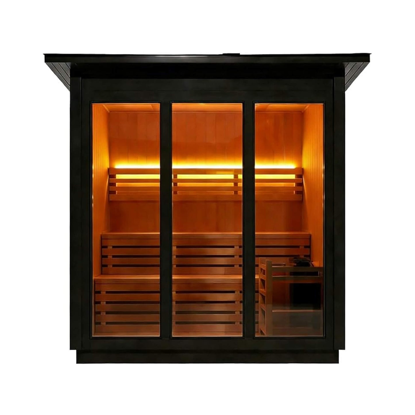 Custom 4-Person Outdoor Cedar Steam Sauna