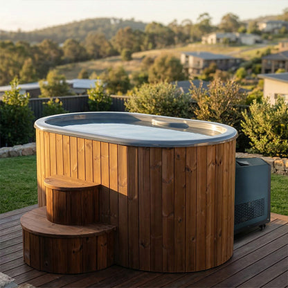 SaunaLife 2-Person Immersion Tub with Chiller & Heater