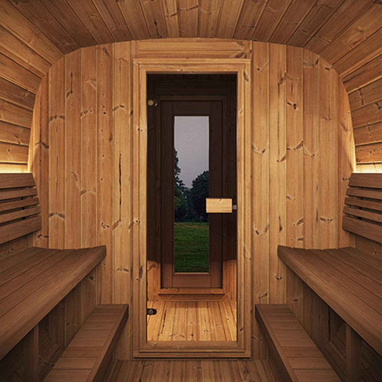 SaunaLife Cube-Series Outdoor 8-Person Home Sauna Kit