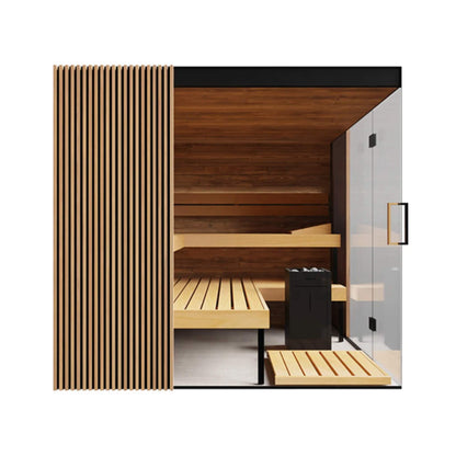 ThermaSol Aalto 4-Person Indoor Panoramic Sauna