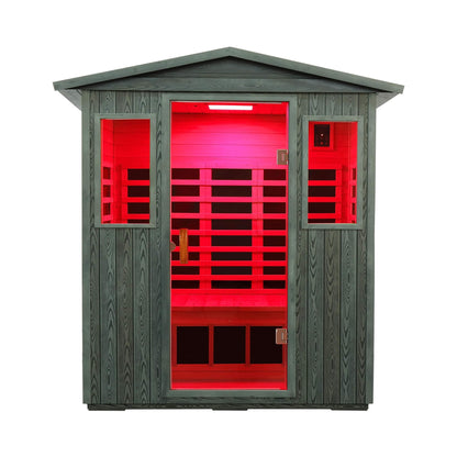 Thermora Nivea 3-Person Carbonized Infrared Sauna