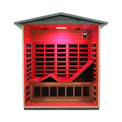 Thermora Nivea 3-Person Carbonized Infrared Sauna
